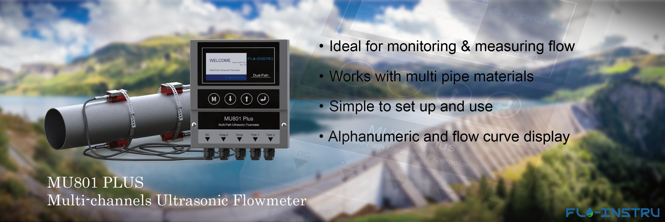 গুণমান ক্ল্যাম্প-অন অতিস্বনক ফ্লোমিটার কারখানা