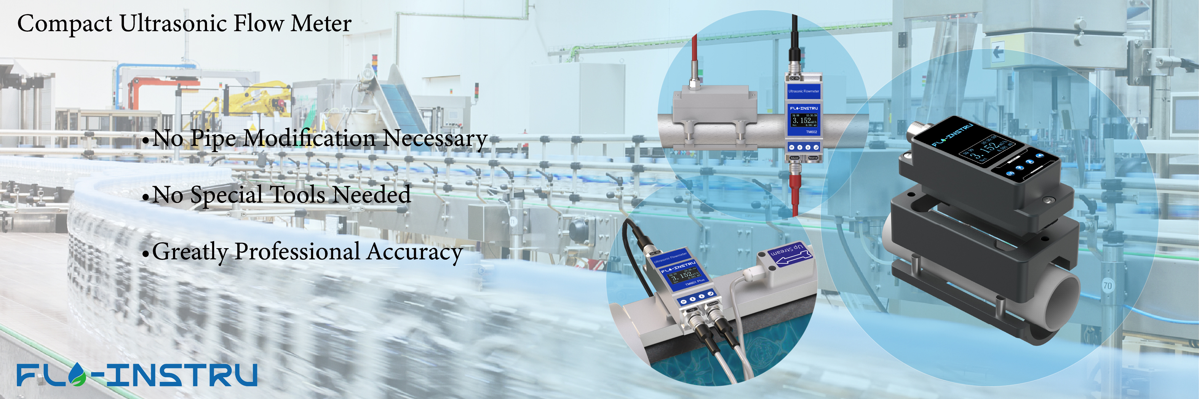 গুণমান ক্ল্যাম্প-অন অতিস্বনক ফ্লোমিটার কারখানা